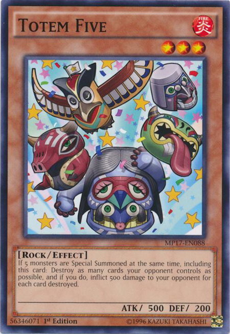 Totem Five - 2017 Mega-Tins Mega Pack YuGiOh trading card