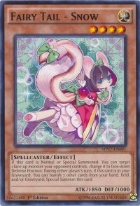 Fairy Tail - Snow - 2017 Mega-Tins Mega Pack (MP17) #MP17-EN091 - Common / Short Print YuGiOh Trading Card