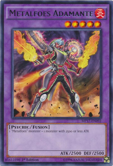 Metalfoes Adamante - 2017 Mega-Tins Mega Pack YuGiOh trading card