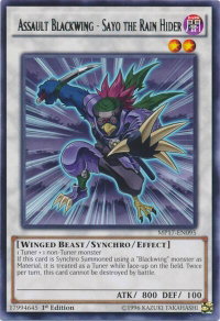 Assault Blackwing - Sayo the Rain Hider - 2017 Mega-Tins Mega Pack (MP17) #MP17-EN095 - Rare YuGiOh Trading Card