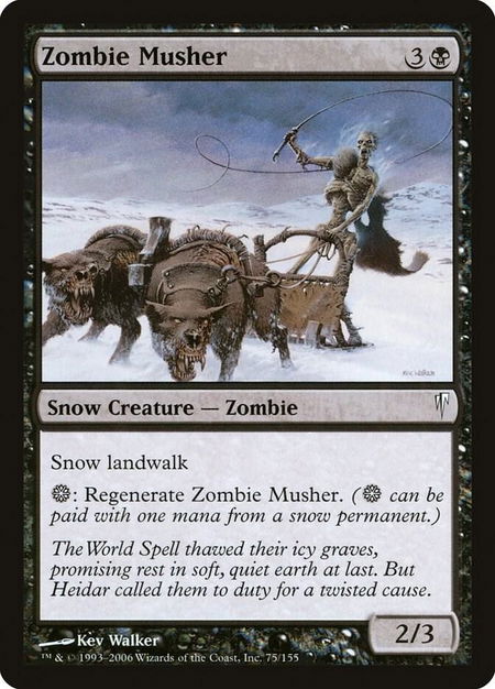 Zombie Musher - Coldsnap Magic: The Gathering trading card