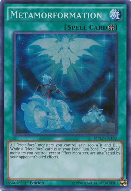 Metamorformation - 2017 Mega-Tins Mega Pack YuGiOh trading card