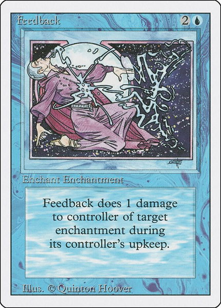 Feedback trading card from Revised Edition Feedback - Revised Edition Magic: The Gathering trading card
