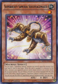 Superheavy Samurai Soulpeacemaker - 2017 Mega-Tins Mega Pack (MP17) #MP17-EN134 - Rare YuGiOh Trading Card