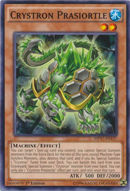 Crystron Prasiortle - 2017 Mega-Tins Mega Pack YuGiOh trading card