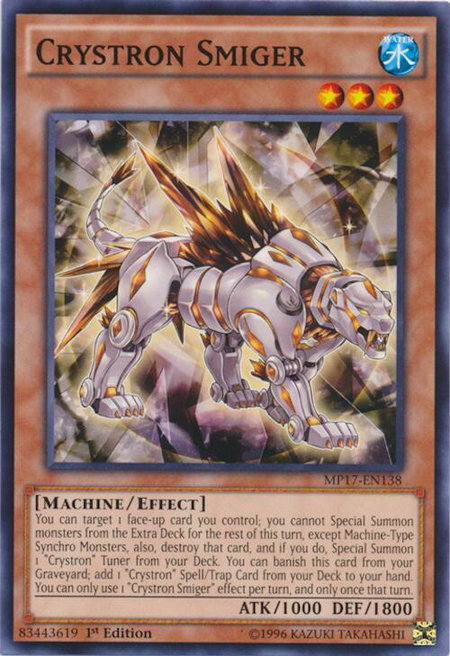 Crystron Smiger - 2017 Mega-Tins Mega Pack YuGiOh trading card