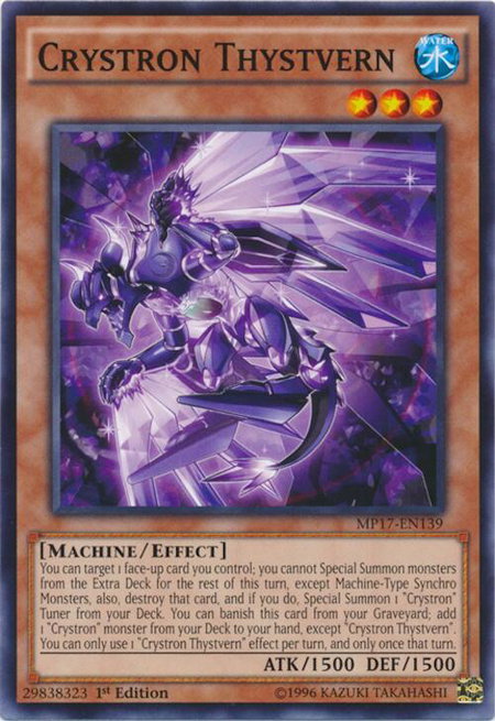 Crystron Thystvern - 2017 Mega-Tins Mega Pack YuGiOh trading card
