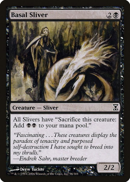 Basal Sliver - Time Spiral Magic: The Gathering trading card