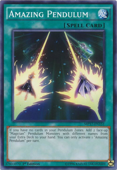 Amazing Pendulum - 2017 Mega-Tins Mega Pack YuGiOh trading card