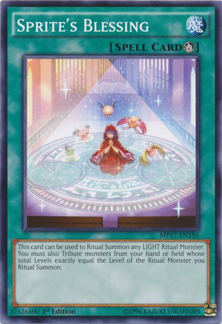 Sprite's Blessing - 2017 Mega-Tins Mega Pack YuGiOh trading card
