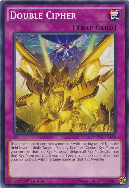 Double Cipher - 2017 Mega-Tins Mega Pack YuGiOh trading card