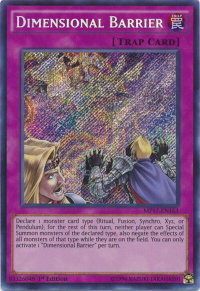 Dimensional Barrier - 2017 Mega-Tins Mega Pack (MP17) #MP17-EN163 - Secret Rare YuGiOh Trading Card