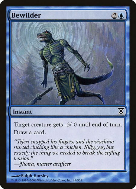 Bewilder - Time Spiral Magic: The Gathering trading card