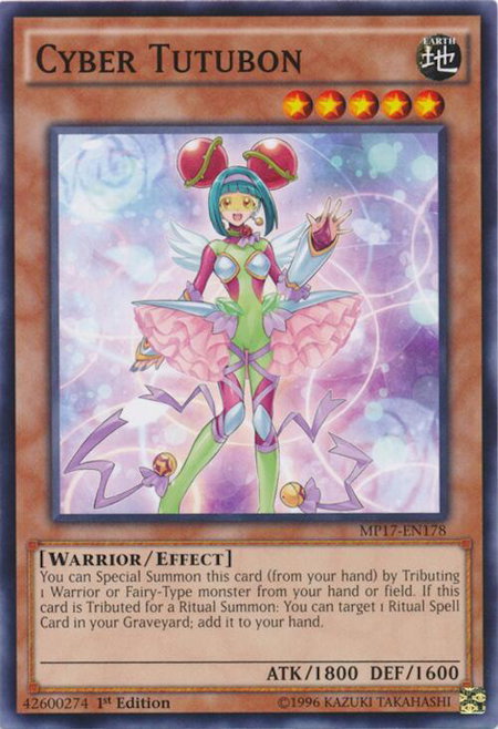 Cyber Tutubon - 2017 Mega-Tins Mega Pack YuGiOh trading card