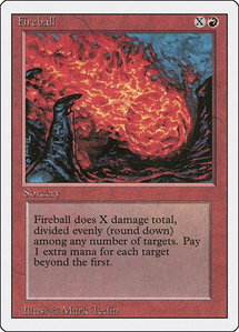 Fireball - Revised Edition (3ED) #null - Common Magic: The Gathering Trading Card