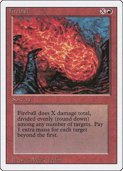 Fireball - Revised Edition Magic: The Gathering trading card