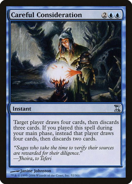Careful Consideration - Time Spiral Magic: The Gathering trading card