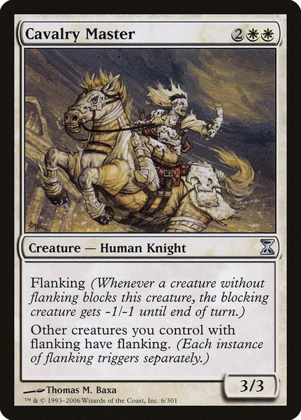 Cavalry Master - Time Spiral Magic: The Gathering trading card