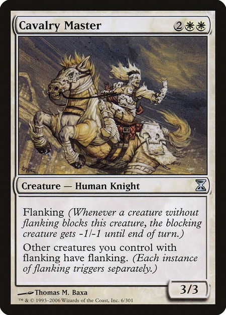 Cavalry Master - Time Spiral Magic: The Gathering trading card