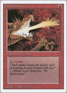 Firebreathing - Revised Edition (3ED) #null - Common Magic: The Gathering Trading Card
