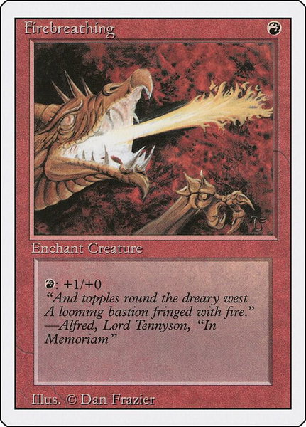 Firebreathing - Revised Edition Magic: The Gathering trading card