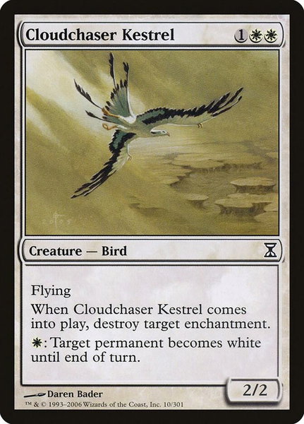 Cloudchaser Kestrel - Time Spiral Magic: The Gathering trading card