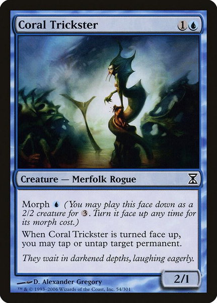 Coral Trickster - Time Spiral Magic: The Gathering trading card