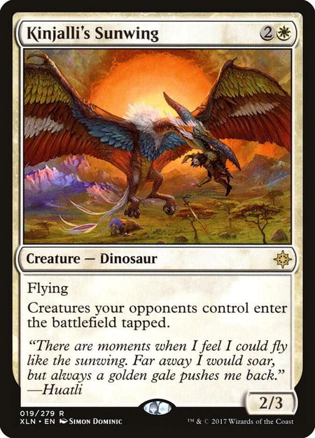 Kinjalli's Sunwing - Ixalan Magic: The Gathering trading card