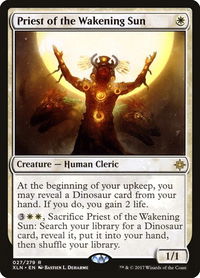 Priest of the Wakening Sun - Ixalan (XLN) #27 - Rare Magic: The Gathering Trading Card