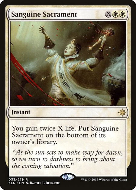 Sanguine Sacrament - Ixalan Magic: The Gathering trading card