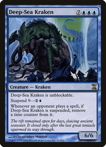 Deep-Sea Kraken - Time Spiral (TSP) #56 - Rare Magic: The Gathering Trading Card