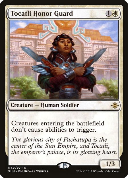 Tocatli Honor Guard - Ixalan Magic: The Gathering trading card
