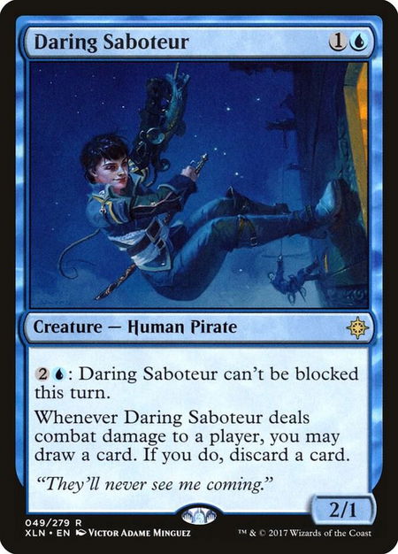 Daring Saboteur - Ixalan Magic: The Gathering trading card