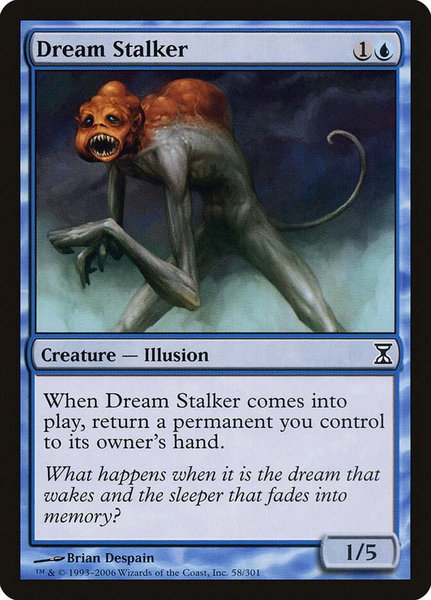 Dream Stalker trading card from Time Spiral Dream Stalker - Time Spiral Magic: The Gathering trading card