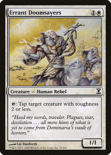 Errant Doomsayers - Time Spiral Magic: The Gathering trading card