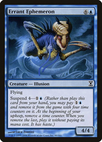 Errant Ephemeron - Time Spiral Magic: The Gathering trading card