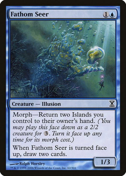 Fathom Seer - Time Spiral Magic: The Gathering trading card