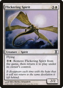 Flickering Spirit - Time Spiral (TSP) #17 - Common Magic: The Gathering Trading Card