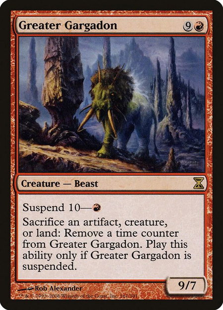 Greater Gargadon - Time Spiral Magic: The Gathering trading card