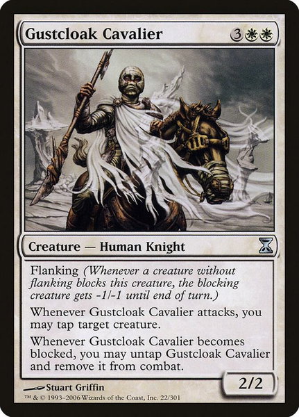 Gustcloak Cavalier - Time Spiral Magic: The Gathering trading card