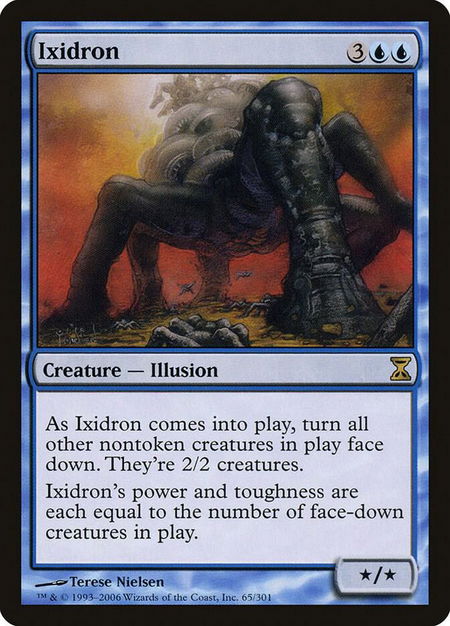 Ixidron trading card from Time Spiral Ixidron - Time Spiral Magic: The Gathering trading card