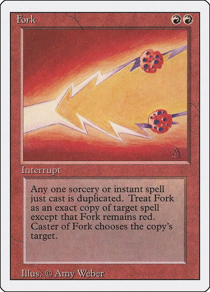 Fork - Revised Edition Magic: The Gathering trading card