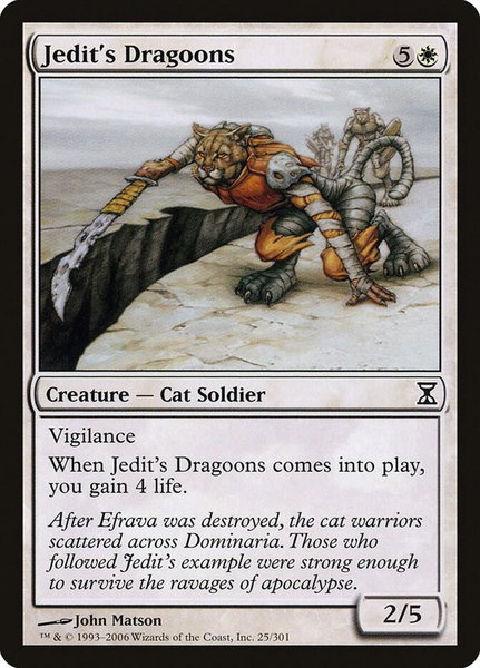 Jedit's Dragoons - Time Spiral Magic: The Gathering trading card