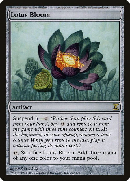 Lotus Bloom - Time Spiral Magic: The Gathering trading card