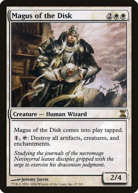 Magus of the Disk - Time Spiral Magic: The Gathering trading card