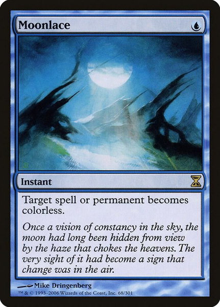 Moonlace - Time Spiral Magic: The Gathering trading card