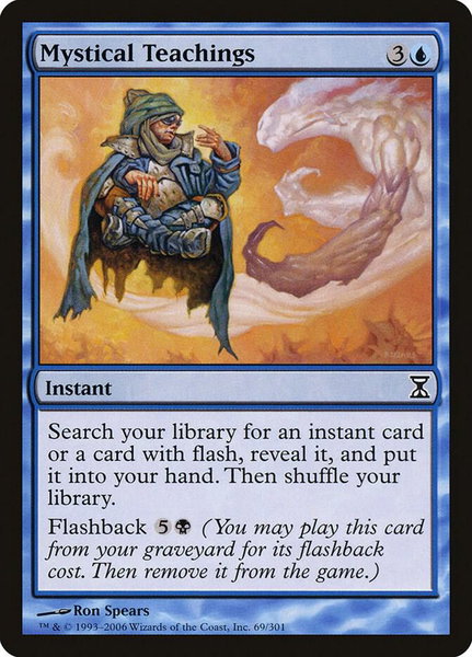 Mystical Teachings trading card from Time Spiral Mystical Teachings - Time Spiral Magic: The Gathering trading card