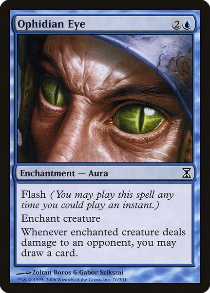Ophidian Eye trading card from Time Spiral Ophidian Eye - Time Spiral Magic: The Gathering trading card