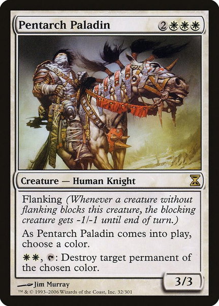 Pentarch Paladin - Time Spiral Magic: The Gathering trading card