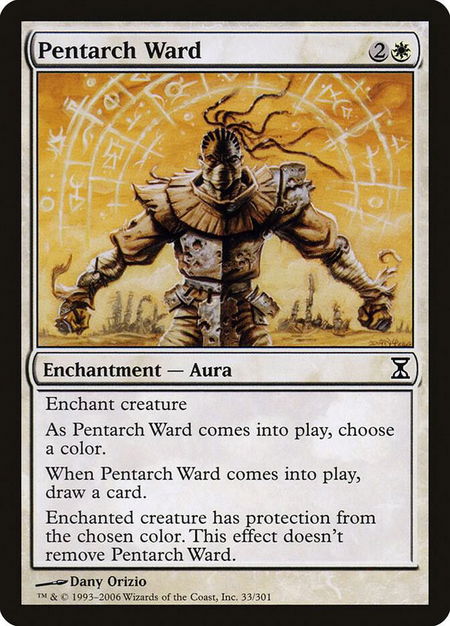 Pentarch Ward trading card from Time Spiral Pentarch Ward - Time Spiral Magic: The Gathering trading card